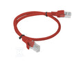 Patchcord KAT.5E UTP 0.5M czerwony fluke passed 10-PACK