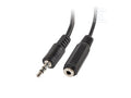 Adapter minijack 3.5 mm(m) 4PIN->2X minijack 3.5 mm(f) 3PIN na kablu 20 cm czarny