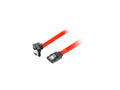 Kabel SATA DATA II (3gb/s) F/F 30 cm z zatrzaskami metalowymi czerwony