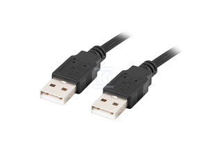 Kabel USB-A m/m 2.0 1.0M czarny