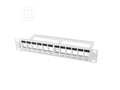 Patch panel pusty 24 PORT 1U 19" do modułów keystone czarny