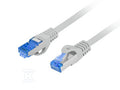 Patchcord KAT.6 A S/FTP LSZH CCA 0.25M zielony fluke passed
