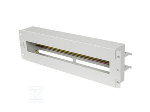 Panel szczotkowy do szafy 10" montowany w przepustach kablowych czarny AK-1104-B