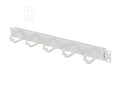 Organizer kabli 19" 1U z 5 plastikowymi uchwytami typ B czarny