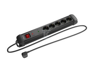 Listwa zasilająca SP1 3M 5X 230 V PL czarna