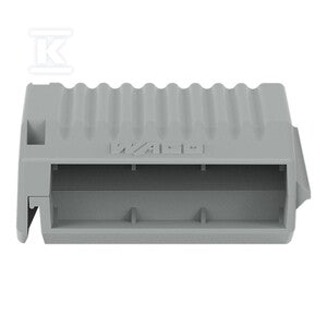 Gelbox, połączenie przelotowe, do przewodów instalacyjnych, z żelem, seria 221, złączki maks. 4 mm2, bez złączek instalacyjnych, wielkość 2, szary