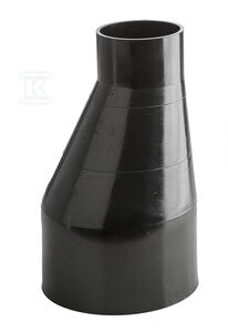 Redukcja PEHD 250x200mm S12.5 ekscentryczna, kolor czarny, QS (Quick Stream)