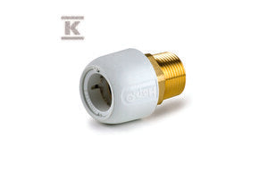 Złączka mosiądz gwint zewnętrzny 15x1/2" PN10 NG