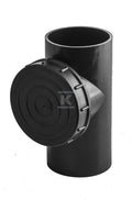 Czyszczak PEHD 50x50/88 prosty S12.5, kolor czarny, QS (Quick Stream)