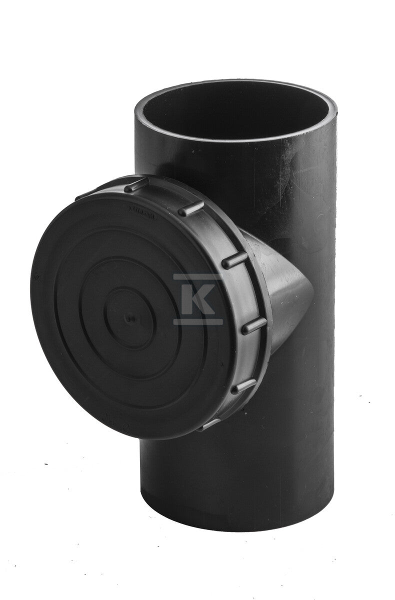 Czyszczak PEHD 110x110/88 prosty S12.5, kolor czarny, QS (Quick Stream)