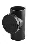 Czyszczak PEHD 125x110/88 prosty S12.5, kolor czarny, QS (Quick Stream)