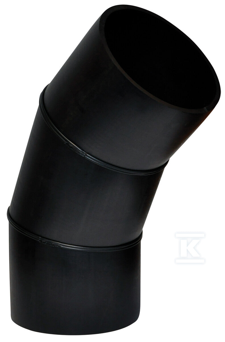 Kolano PEHD 200/90 segmentowe SDR26 S12.5, kolor czarny, QS (Quick Stream)