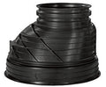 Stożek PP dn 1000x600mm 1-kielichowy, bez uszczelki, kolor czarny (Tegra 1000)