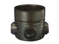 Kineta PP 600x315 połączeniowa 90st. typ T (dopływ lewy lub prawy), do rury wznoszącej korugowanej 600mm oraz rury wlotowej gładkiej 315mm, z uszczelką, kolor czarny (Tegra 600)