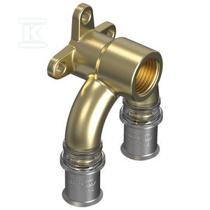Kolano 90o ścienne przelot GW Tigris M5 fi 16x1/2"