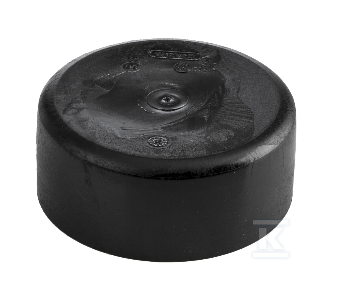 Zaślepka PEHD 110mm S12.5 krótka, kolor czarny, QS (Quick Stream)