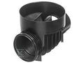 Kineta PP 315x160 przelotowa typ 1, do rury wznoszącej korugowanej 315mm oraz rury wlotowej gładkiej 160mm, z uszczelką, kolor czarny (Basic 315)