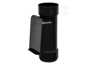 Czyszczak 110 z kratką, Kanion PVC czarny