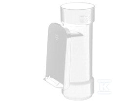 Czyszczak 90 z kratką, Kanion PVC biały