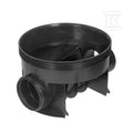 Kineta PP 600x315 przelotowa typ 1, do rury wznoszącej korugowanej 600mm oraz rury wlotowej gładkiej 315mm, z uszczelką, kolor czarny (Basic 600)