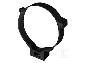 Uchwyt rury 75 stalowy, uniwersalny, Kanion PVC brąz