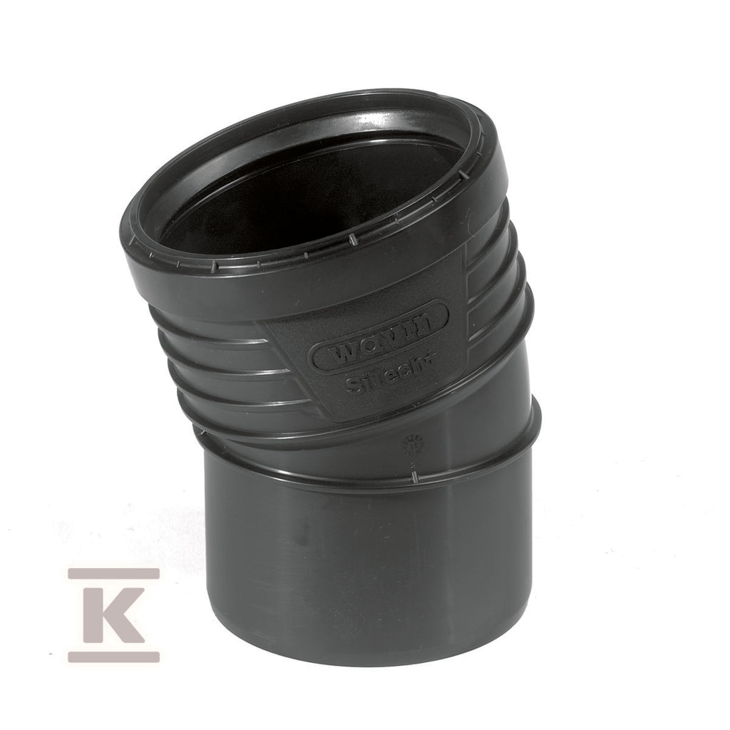Kolano 50/15°, SITECH+ czarny
