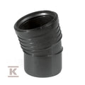 Kolano 50/15°, SITECH+ czarny