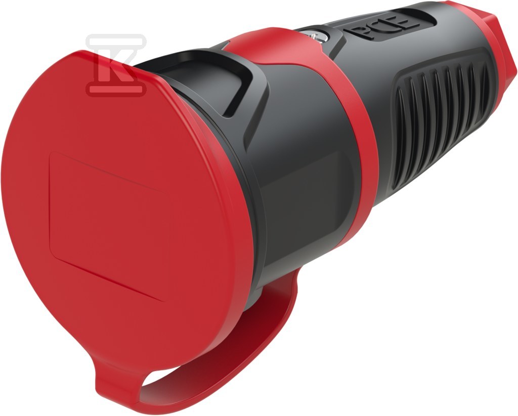 Gniazdo w pełni gumowe z zatyczką 16A 3P 230V schuko IP54 Seria TAURUS2