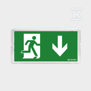 Oprawa EXIT IP65 ECO LED 1W 1h jednozadaniowa biała