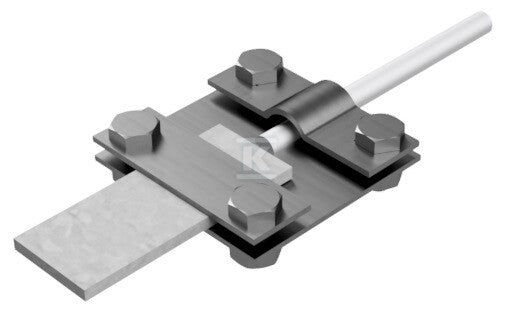 Złącze kontrolne 4-otworowe, drut-bednarka, B do 40mm /IN/
