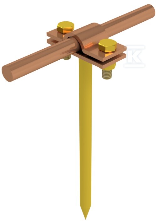 Uchwyt na drut wbijany, h=33cm /CU/
