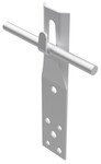 Uchwyt prosty zacisk, h=15cm /AL/