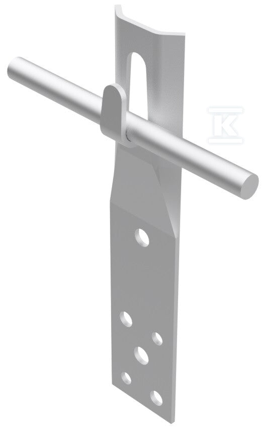 Uchwyt prosty zacisk, h=15cm /AL/