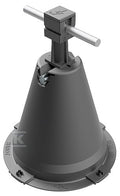 Uchwyt betonowy w tworzywie ze słupkiem, h=10,5cm, czarny /TW/