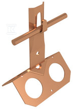 Uchwyt szczytowy zacisk, daszek, h=8cm /CU/