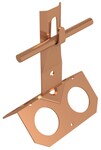 Uchwyt szczytowy zacisk, daszek, h=8cm /CU/