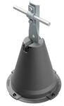 Uchwyt betonowy w tworzywie z blaszką, h=28cm /TW/OC/