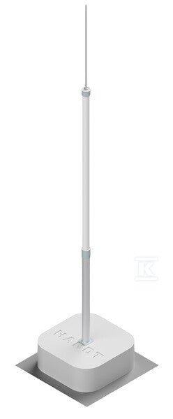 Maszt wolnostojący izolowany pojedynczy do PW, h=2000mm, podwójny obciążnik