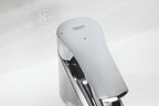 Bateria umywalkowa Grohe Eurosmart jednouchwytowa, rozmiar S, chrom, ogranicznik przepływu 5,7 l/min., głowica Ceramiczna oszczędnościowa 28 mm, zestaw odpływowy z drążkiem, osobne kanały wodne