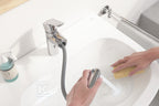 Bateria umywalkowa Grohe Eurosmart jednouchwytowa, rozmiar M, chrom, ogranicznik przepływu 5,7 l/min., głowica Ceramiczna 28 mm, korek push-open, wyciągana wylewka