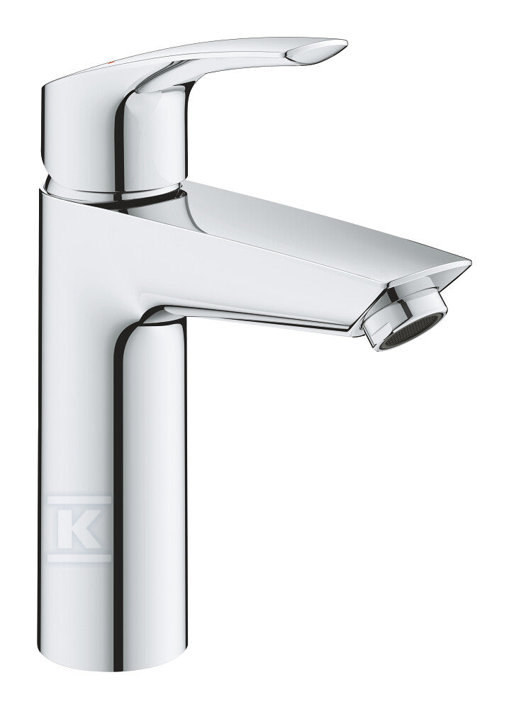 Bateria umywalkowa Grohe Eurosmart jednouchwytowa, rozmiar M, chrom, głowica Ceramiczna 28 mm, osobne kanały wodne, korek push-open, ochrona przed oparzeniami