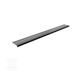 Maskownica Graphite Brushed 2w1 (do zabudowy płytką i pełna) 60x8 cm, prostokątna dla serii Base Range i Base Range Low
