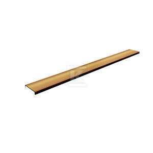 Maskownica Copper Brushed 2w1 (do zabudowy płytkami i pełna) 90x8 cm, prostokątna dla serii Base Range i Base Range Low