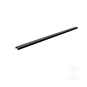 Maskownica Black Slim 2w1 (do zabudowy płytkami i pełna) 110x3 cm, prostokątna dla serii Slim Range i Slim Range Low