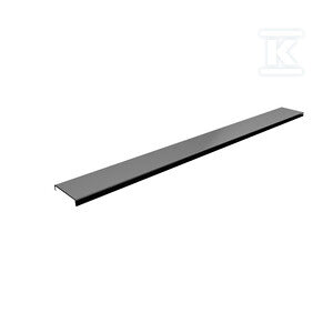 Maskownica Graphite Shine 2w1 (do zabudowy płytkami i pełna) 100x8 cm, prostokątna dla serii Base Range i Base Range Low