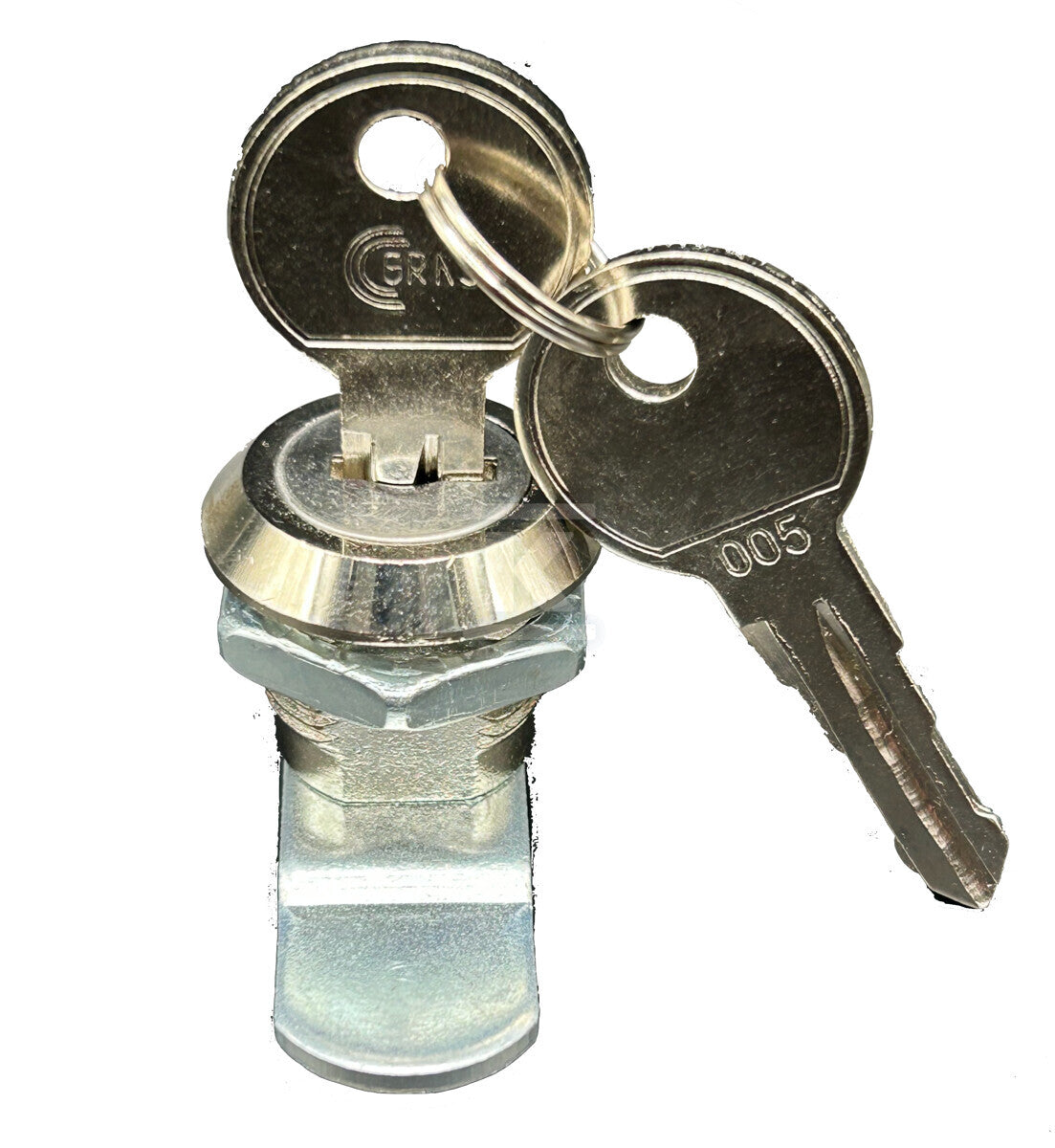 Zamek patentowy z kluczykami do szafki hydrantowej DN52 (kpl. = 1 zamek + 2 kluczyki typ 005)