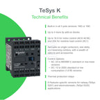 Stycznik mocy TeSys K AC3 12A 3P 1NO cewka 230VAC zaciski skrzynkowe