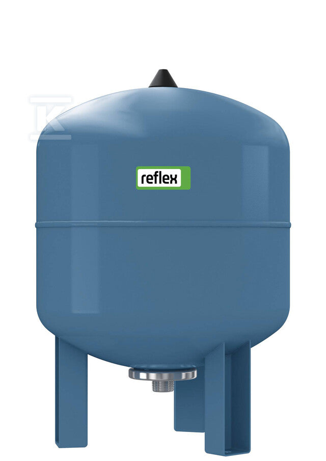 Naczynie wzbiorcze przeponowe REFIX DE-33, 33L, 10 bar / 70 st., przyłącze gwintowane G3/4", k.niebieski, do c.w.u, p.poż., ogrzewania podłogowego, geotermii, stojące, z niewymienną membraną