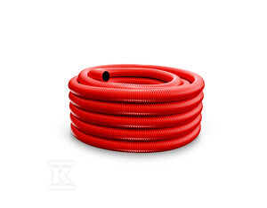 Rura osłonowa karbowana w kręgu RDV-F 125/108 czerwona L= 25mb 450N