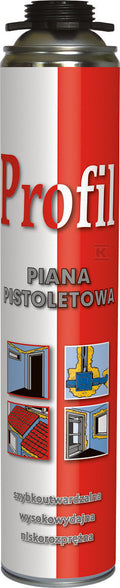 Piana pistoletowa profil 750 ml, niskorozprężna